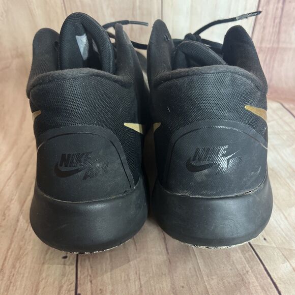 Nike Mens Air Precision 2 AA7069-090 Black Gold White Sneakers Shoes Size 13 - Picture 14 of 16